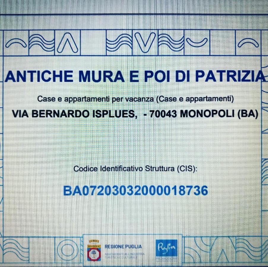 Casa Vacanze Antiche Mura E Poi Монополи Экстерьер фото